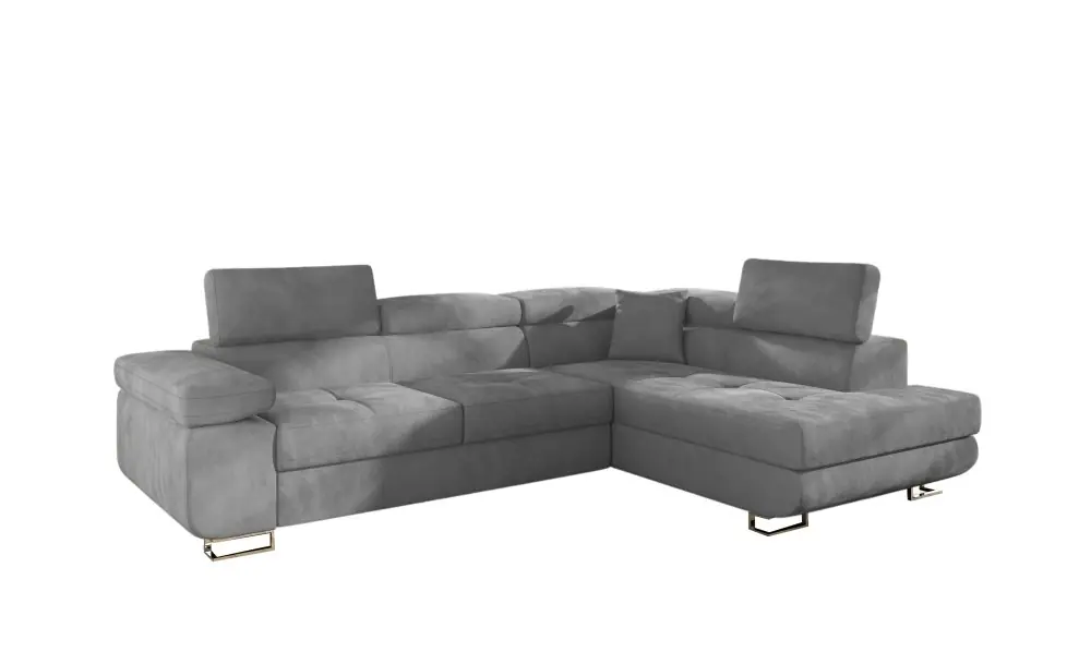 Rozkládací rohová sedačka TONY DELUXE 270×202 cm – více barevných variant - Barva šedá eup342498euv1Umístnění rohu pravý roh Značkový