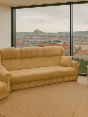 Sedací souprava AMANDA 3+1+1 - Barva žlutá eup348929euv1 Cenově Výhodný