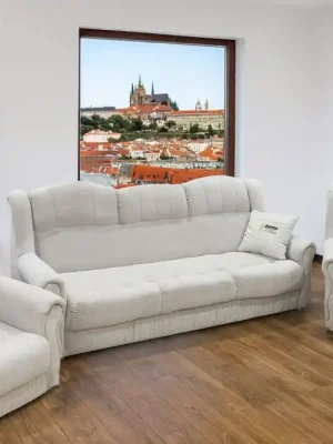 Výhodná Nabídka Sedací souprava AMANDA 3+1+1 - Barva světle šedá eup348924euv1