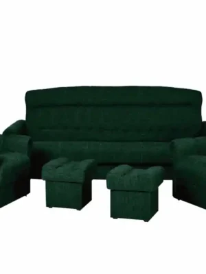 Sedací souprava ARNOLD 3 + 1 + 1 + taburety - Barva zelená eup347974euv1 Bezpečná Platba