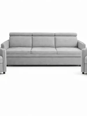 Super Cena Sedací souprava BARONA 220 3+1+1 - Barva světle šedá eup349546euv1