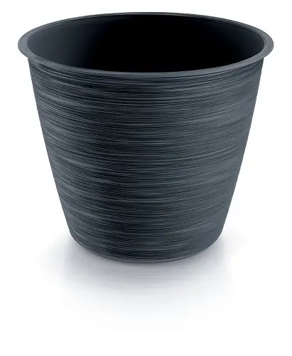 PROSPERPLAST - Obal na květináč FURU 23,5cm černý Ověřený