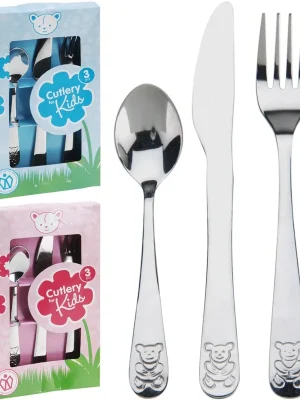 Rychlé Dodání PROHOME - Příbor dětský 3dílný Baby různé barvy