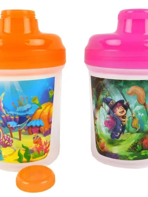 TVAR - Láhev plast 300ml/450ml dekor detský motív různé motivy Novinka