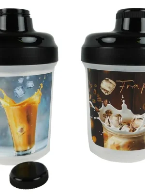 TVAR - Shaker plast 300ml/450ml FRAPPE různé motivy Aktuální