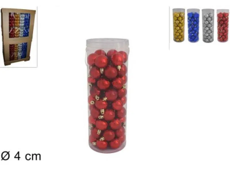 Top Prodej PROHOME - Koule vánoční 4cm 54ks různé barvy