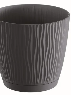 PROSPERPLAST - Květináč SANDY 23,9cm antracit Objednat Nyní