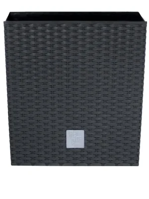 Oblíbený PROSPERPLAST - Kvetináč Rato Low 22,5cm antracit