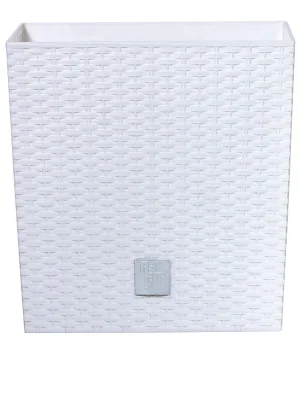 Výprodej PROSPERPLAST - Květináč Rato Low 20cm bílý