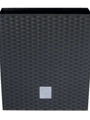PROSPERPLAST - Květináč Rato LOW 17cm antracit Odeslání Ihned