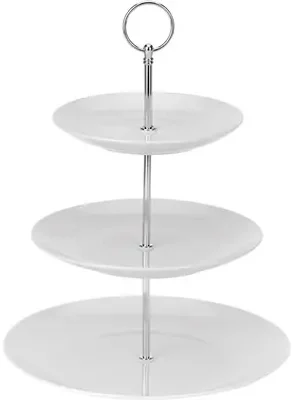 Akční Cena PROHOME - Etažérka 3-poschoďová porcelánová