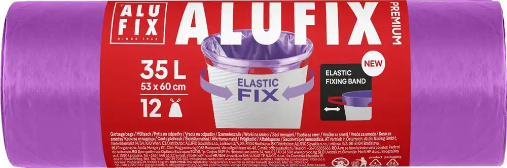 ALUFIX - Sáčky na odpad 35l/12ks Elastic Originální