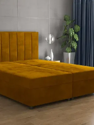 Značkový Postel VIKI 140x200 zlatá