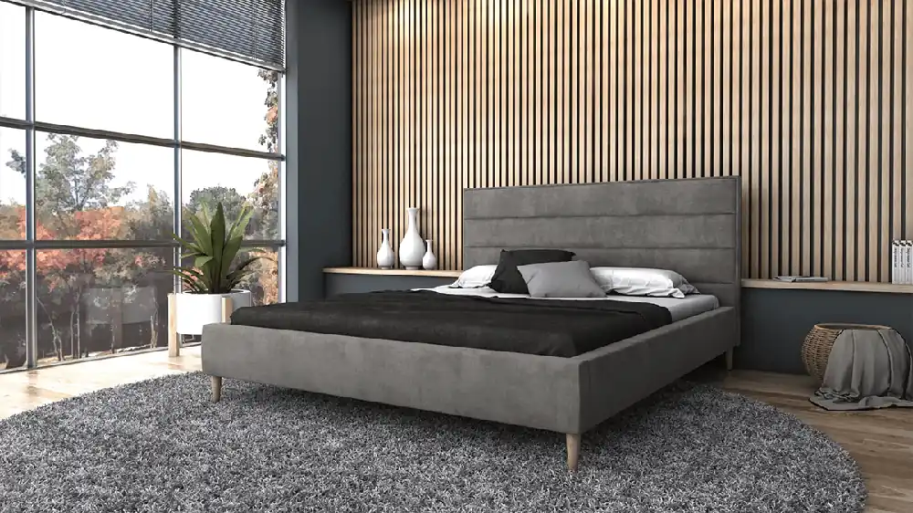 Bezpečná Platba Postel ROSE 160x200 šedá