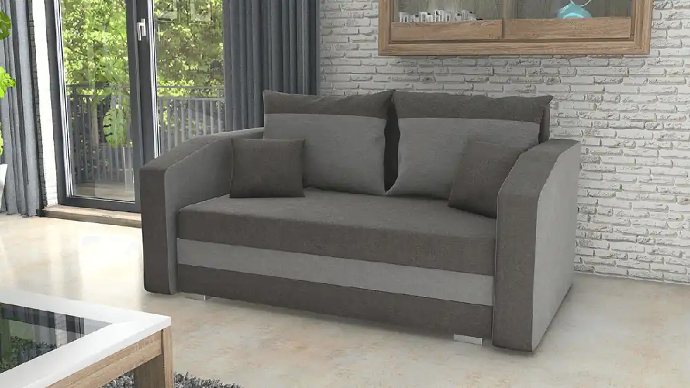 Dokud Zásoby Vydrží Pohovka FABIO 2 tmavěšedá-světlešedá