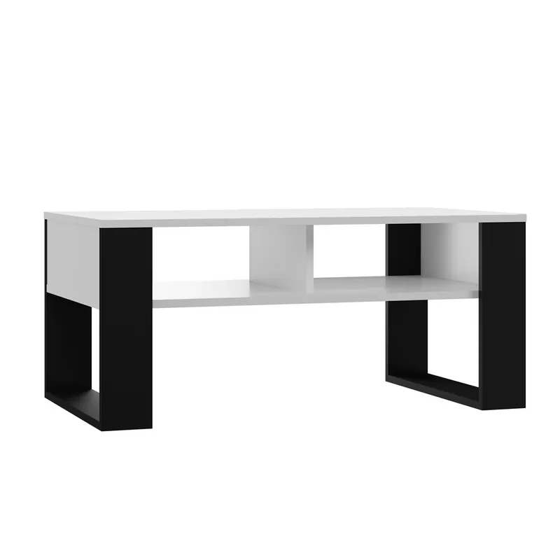 Konferenční stolek MODERN 2P Bílá + černá Must-Have