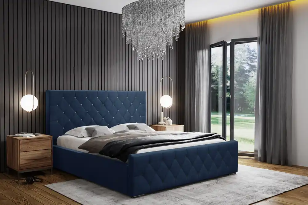 Kup Teď Postel MODEL 01 180x200 modrá - MAGIC VELVET 2216