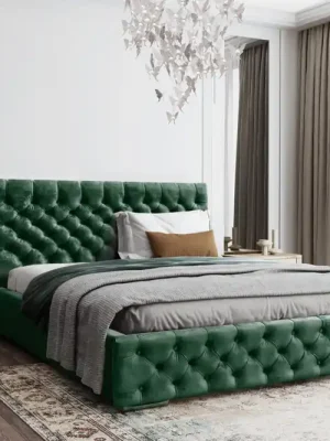 Postel MODEL 02 140x200 zelená - MAGIC VELVET 2225 Aktuální