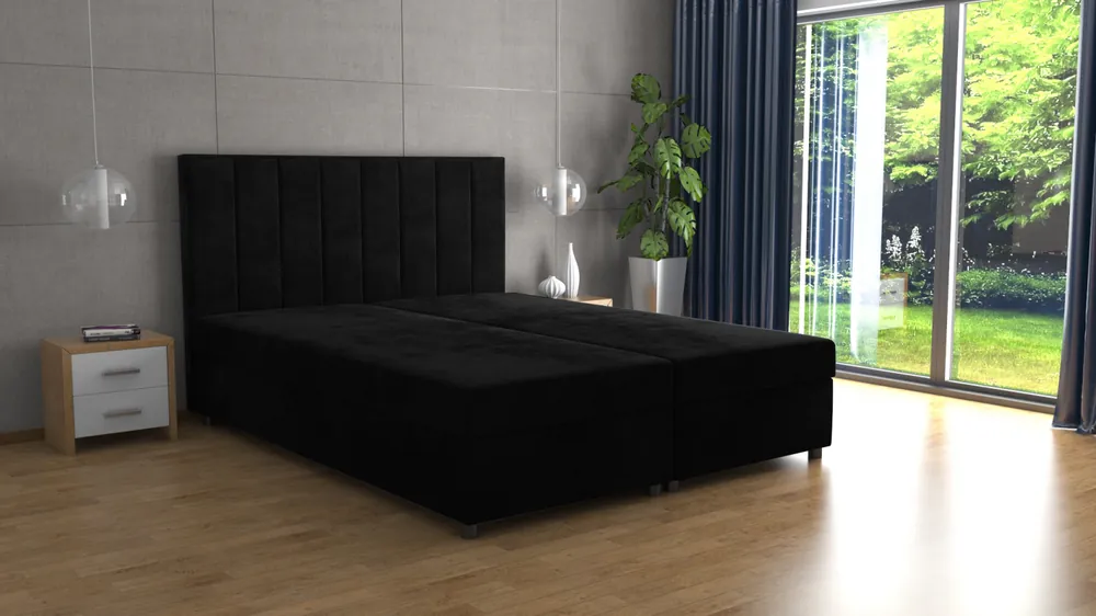 Akční Nabídka Postel VIKI 180x200 černá