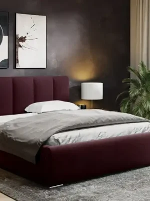 Postel MODEL 06 120x200 bordó - MAGIC VELVET 2229 Víkendová Akce