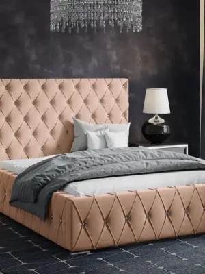 Jen Po Omezenou Doba Postel MODEL 06 140x200 starorůžová - MAGIC VELVET 2257