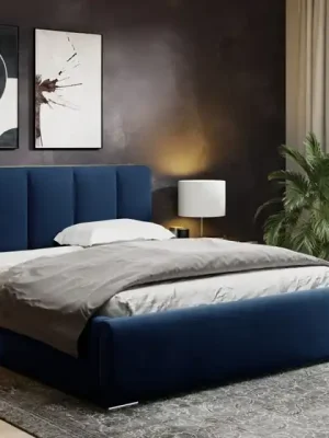 Víkendová Akce Postel MODEL 08 180x200 modrá - MAGIC VELVET 2226