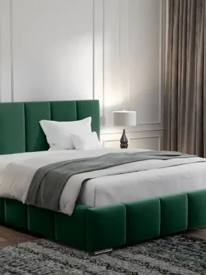Akční Cena Postel MODEL 09 180x200 zelená - MAGIC VELVET 2225