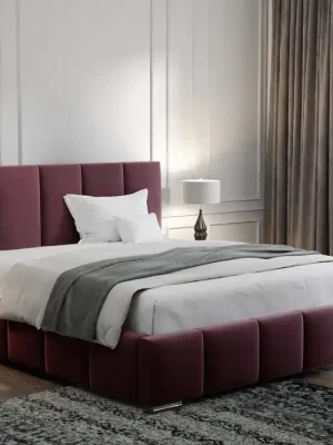 Cenově Výhodný Postel MODEL 09 140x200 fialová - MAGIC VELVET 2202
