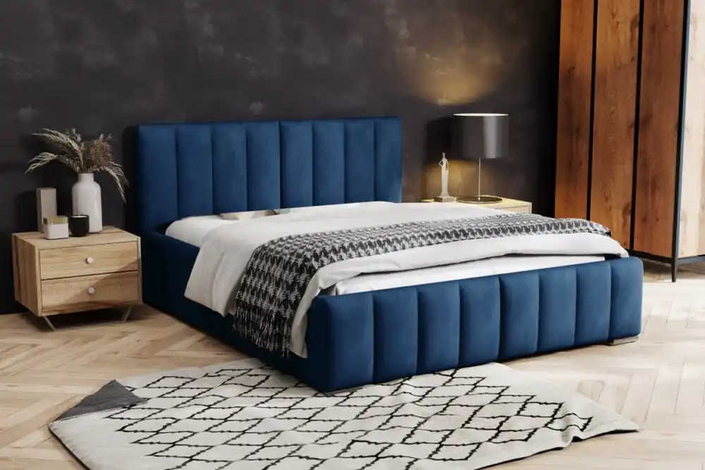Postel MODEL 10 180x200 modrá - MAGIC VELVET 2297 Přímo Od Výrobce