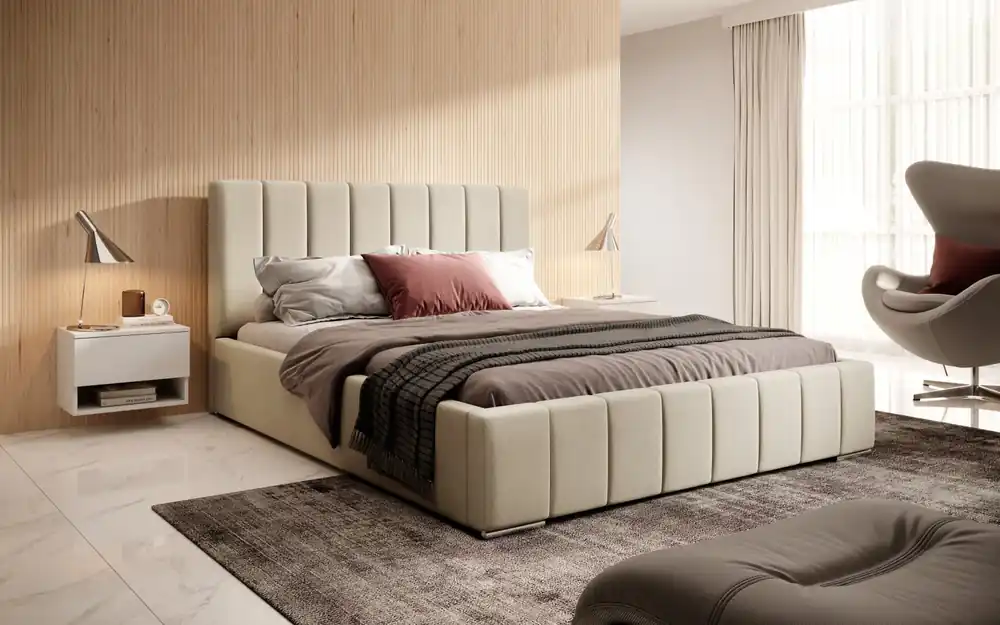 Postel MODEL 10 180x200 béžová - MAGIC VELVET 2201 Značkový