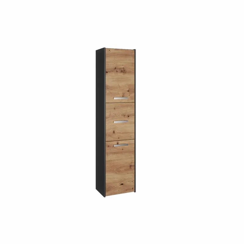 Expresní Doručení Koupelnová skříňka S43 Antracit + dub artisan