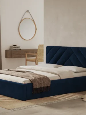 Ihned K Objednání Postel PRATO 140x200 modrá s úložným prostorem