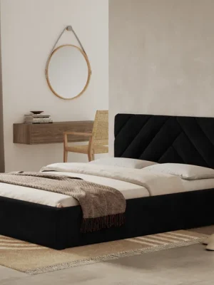 Top Prodej Postel PRATO 180x200 černá s úložným prostorem