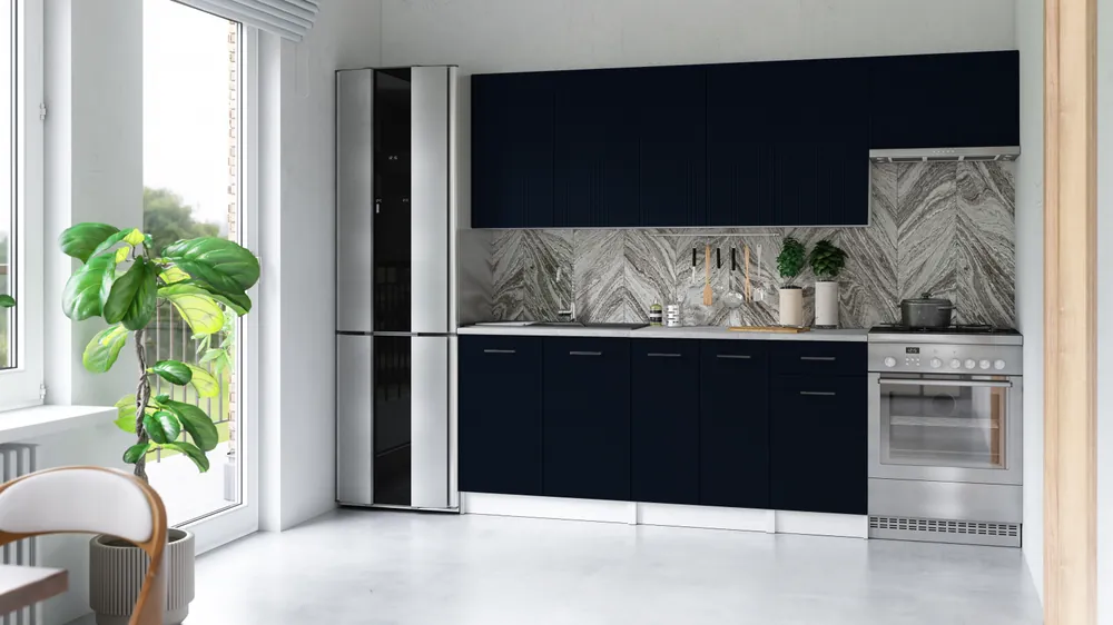 Kuchyňská linka ALIMOS 240 cm Marine blue Speciální Cena