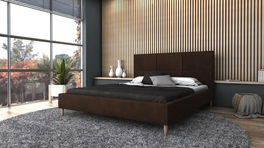 Postel SAND 180x200 hnědá Levný