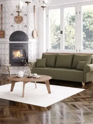 Akční Nabídka Sedací souprava ESTELA 3+1+1 zelená - CORD 205.19