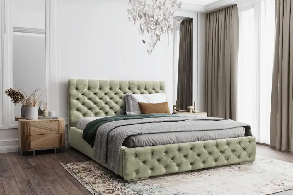 Postel MODEL 02 200x200 světlezelená - MAGIC VELVET 2243 Nejlepší Volba