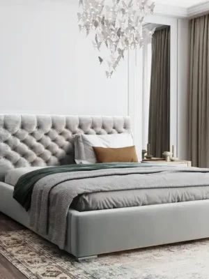 Postel MODEL 03 200x200 šedá - MAGIC VELVET 2240 Super Cena