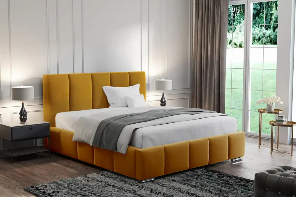 Postel MODEL 09 200x200 hořčicová - MAGIC VELVET 2212 Kup Teď