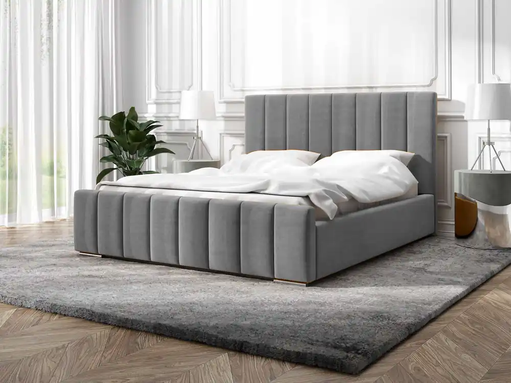 Postel MODEL 12 120x200 světlěšedá - MAGIC VELVET 2217 Rychlé Dodání