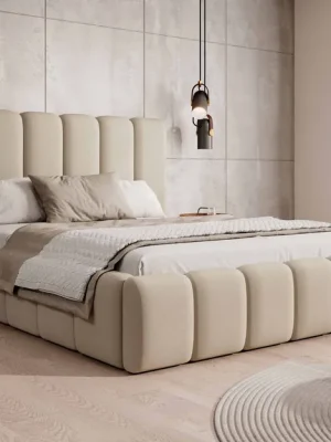 Značkový Postel MODEL 14 140x200 béžová - MAGIC VELVET 2250