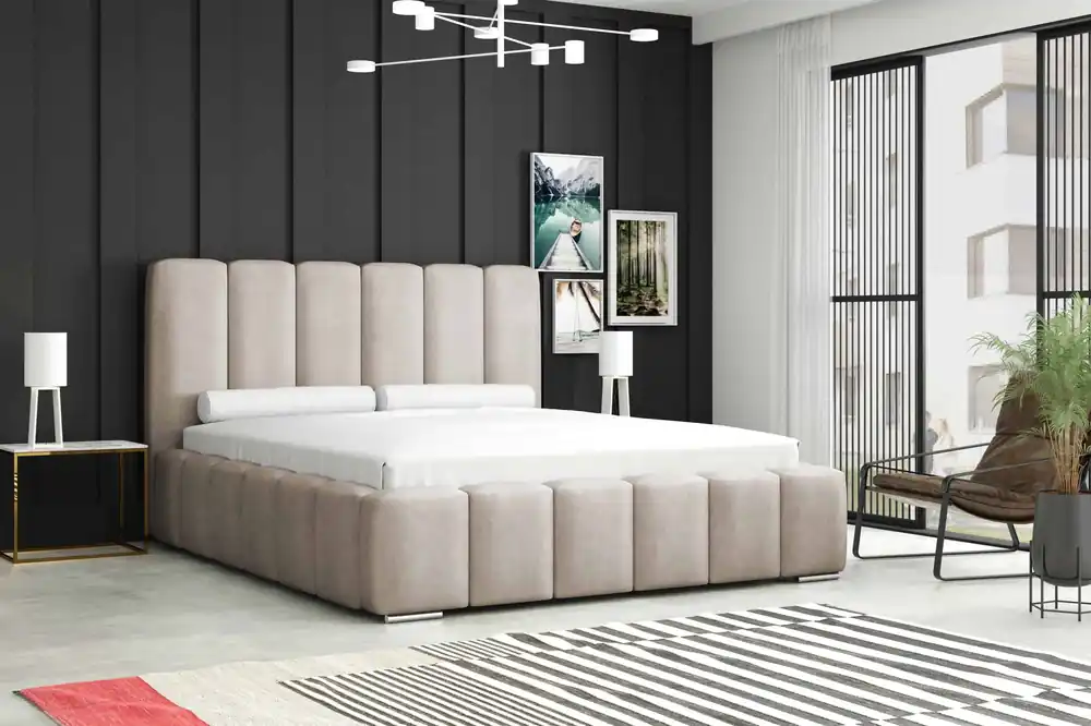 Postel MODEL 14 140x200 světlebéžová - MONOLITH 02 Pouze Dnes
