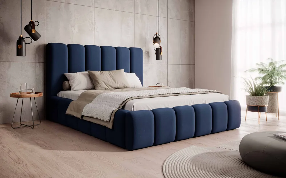 Postel MODEL 14 160x200 modrá - MAGIC VELVET 2216 Odeslání Ihned