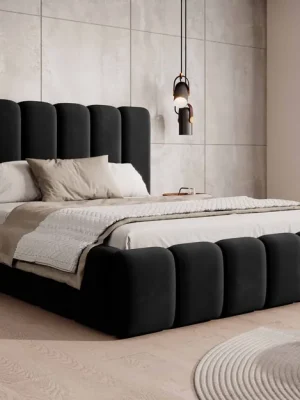 Oblíbený Postel MODEL 14 180x200 černá - MAGIC VELVET 2219