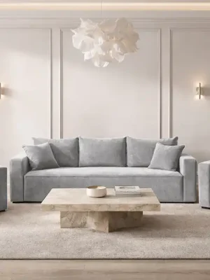 Sedací souprava FIRE 3+1+1 - světlešedá - VIBE 86 Kup Teď
