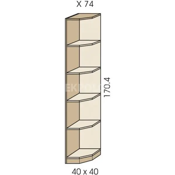 Dokud Zásoby Vydrží Rohový regál JIM 5 X 74