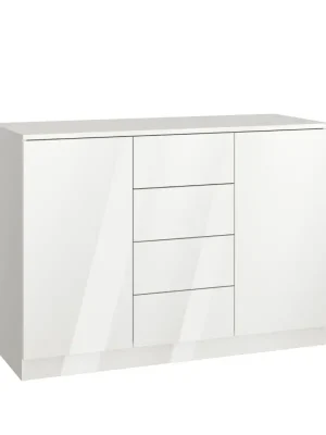 Komoda VARIA SLEEP 120 bílý lesk Top Prodej