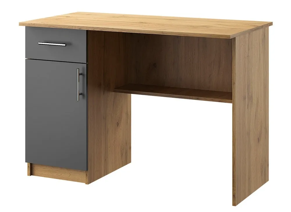 Autentický Pracovní stůl OFFICE KIT 5 levý dub apalačský/šedá