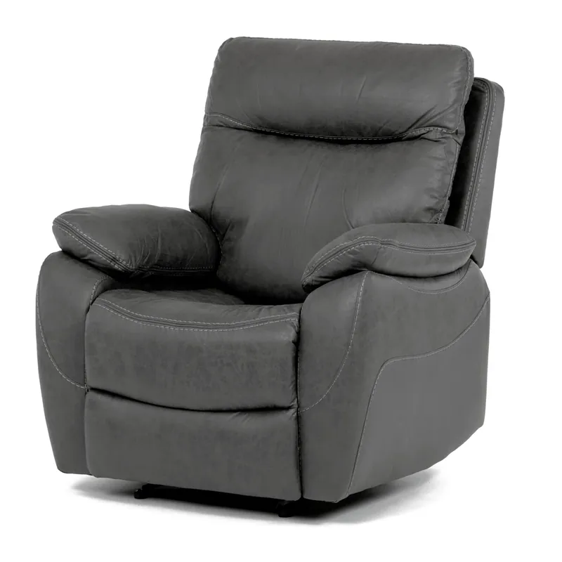 Sezónní Sleva Polohovací křeslo, elektrické zabudované ovládání, šedá, látka vintage, TV-4094 GREY3