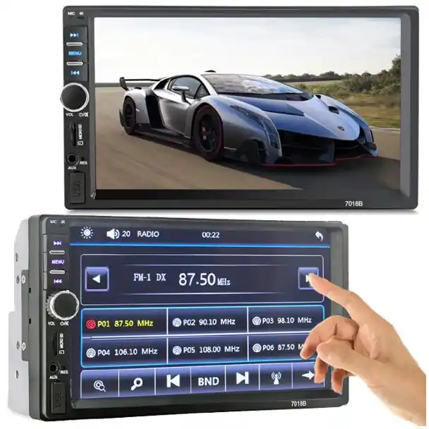 Autorádio s 7" dotykovým displejem, Bluetooth a couvací kamerou – Multimediální centrum Nejprodávanější